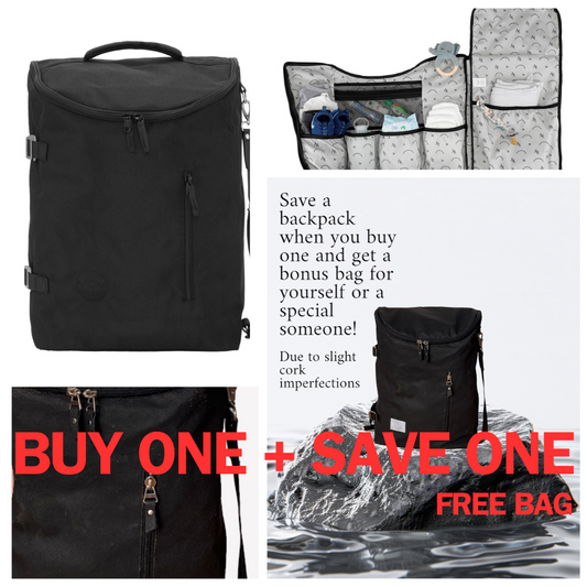 Sort ♻️ Recycled Polyester Pusletaske (buy a bag - save a bag)