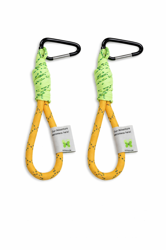 Barnevognskroge "outdoor" orange/grøn