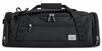 Schwarz ♻️ Wickeltasche aus recyceltem Polyester
