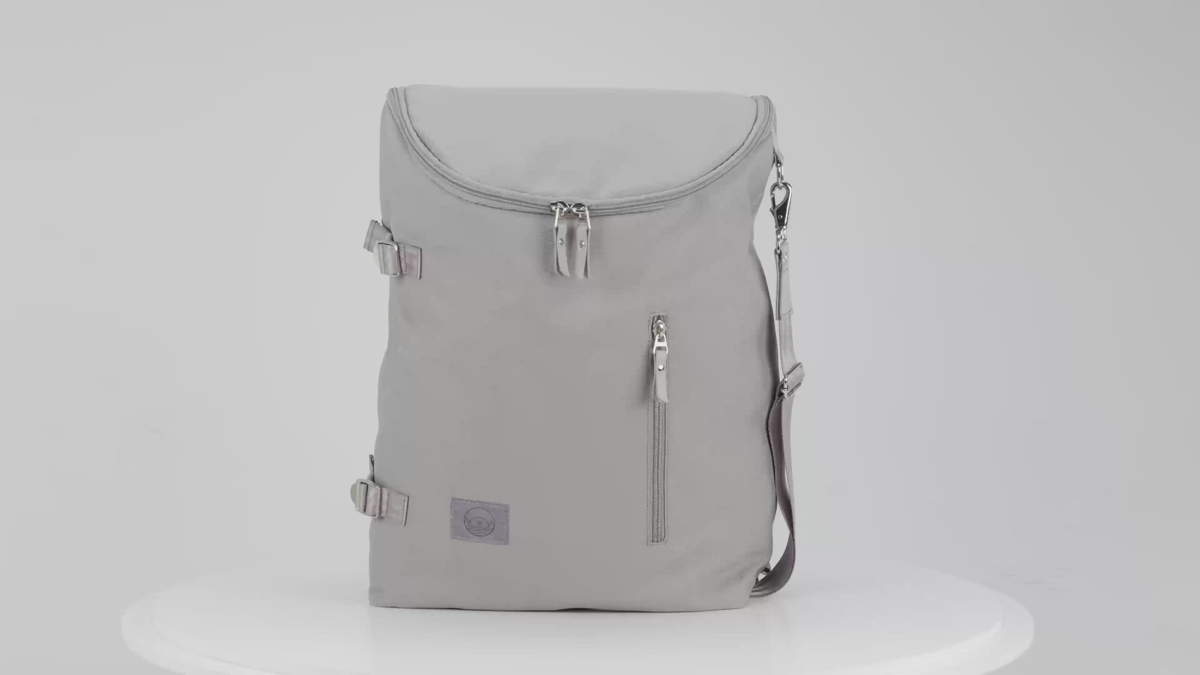 Gray ♻️ Recycled Polyester Diaper Bag